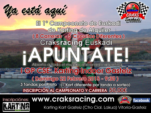 I GP CSE 2014: Karting Indoor Vitoria 23/02/2014