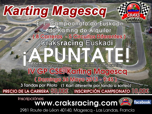 IV GP CSE: Karting Magescq 26/05/2013