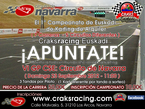 VI GP CSE: Circuito de Navarra 23/09/2012