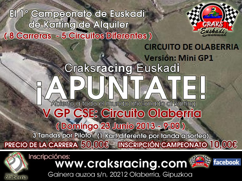 V GP CSE: Circuito Olaberria (23/06/2013)